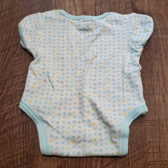 Baby Gear Matching Set Footed Pajamas Bodysuit Neon Sunshine Geometric Unisex 3M - Picture 5 of 8